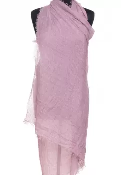 Esarfa dreptunghiulara tip pareo cu aspect creponat din vascoza, lila imagine