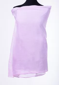 Esarfa lila, dreptunghiulara si colturi alungite, din bumbac si matase imagine