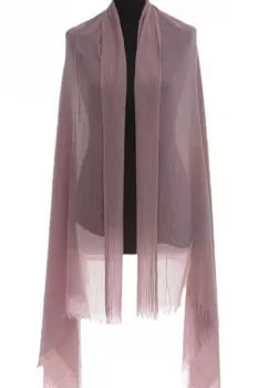 Esarfa mare dreptunghiulara tip pareo din bumbac usor creponat, lila imagine