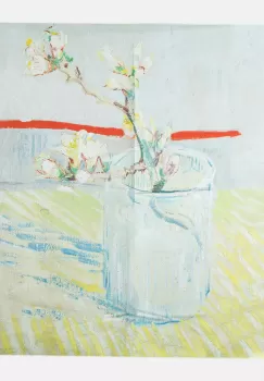 Esarfa patrata cu o singura fata imprimata cu reproducere dupa tablou de Van Gogh imagine