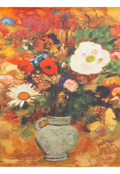 Esarfa patrata cu o singura fata imprimata, din matase naturala imagine