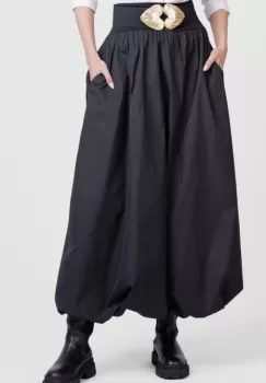 Fusta lunga gogosar, din tafta neagra imagine