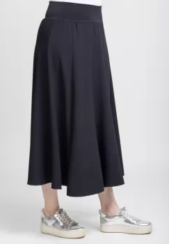 Fusta neagra in clini, din vascoza (78cm) imagine