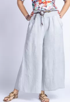 Fusta pantalon bej casual, din in, cu o curea fancy imagine