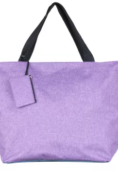 Geanta de weekend lila din material textil panzat imagine