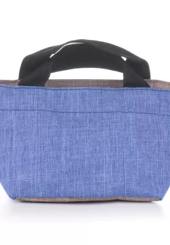 Gentuta cosmetice din material textil panzat, albastru imagine