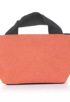 Gentuta cosmetice din material textil panzat, portocalie imagine