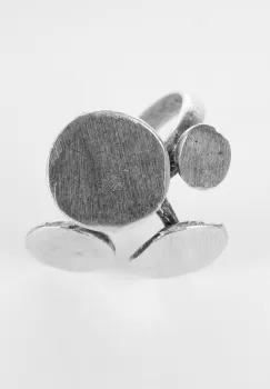 Inel reglabil din zamac cu 4 cercuri de dimensiuni diferite imagine