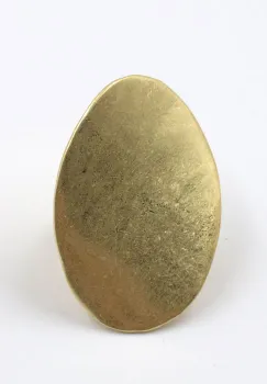 Inel statement dama reglabil oval auriu mat imagine