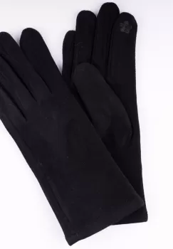 Manusi dama uni, bleumarin, din material textil imagine