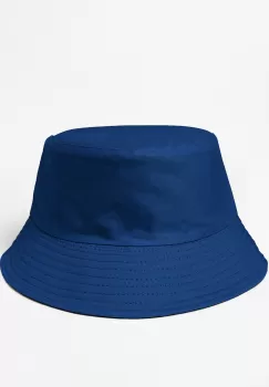 Palarie unisex cu doua fete, albastru si negru, din bumbac imagine