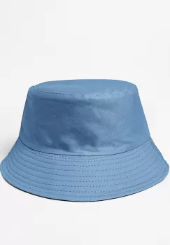 Palarie unisex cu doua fete, bleu si negru, din bumbac imagine