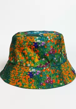 Palarie unisex cu doua fete imprimata cu reproducere dupa Camp cu maci de Claude Monet imagine