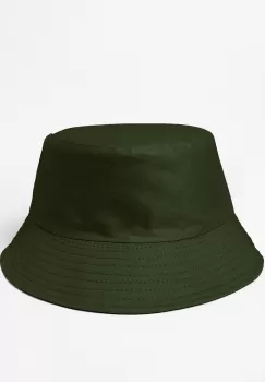 Palarie unisex cu doua fete, kaki si negru, din bumbac imagine