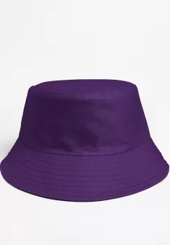 Palarie unisex cu doua fete, mov si negru, din bumbac imagine