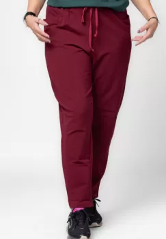 Pantaloni bordo casual sport din bumbac cu buzunare laterale imagine