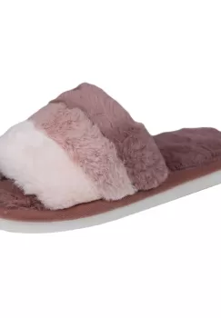 Papuci de casa cu trei nuante de roz imagine