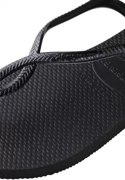 Sandale Havaianas slim din cauciuc natural, negru imagine