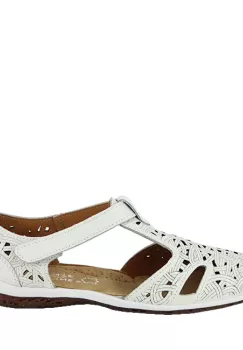 Balerini albi din piele naturala CXWL2118 M5 imagine