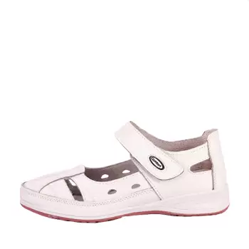 Balerini piele naturala Aurora alb imagine