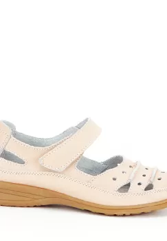 Balerini piele naturala Diana roz M4 imagine