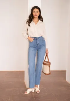 Blugi dama Maddie Straight Oraije albastru deschis JD404A-1 imagine