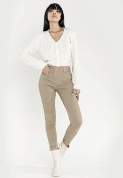 Blugi Dama Slim Nina Carter Maro taupe P109-65 M8 imagine