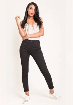 Blugi Dama Slim Nina Carter Negru P109-1 M8 imagine