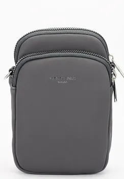 Borseta gri inchis crossbody David Jones Paris CM6906 M0 imagine