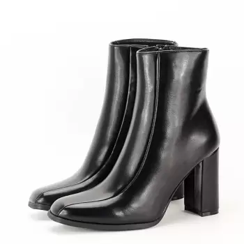 Botine negre office casual Dorina imagine