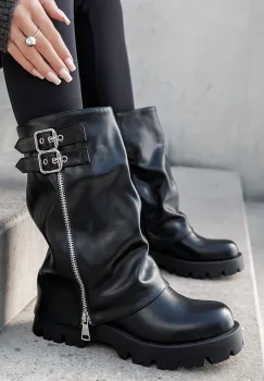 Cizme negre dama casual 7656A 19 imagine