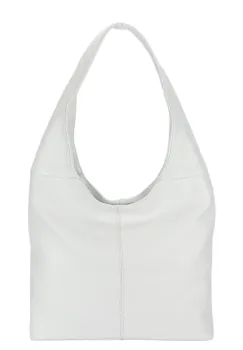 Geanta alba de talie mare din piele naturala 8924 127 imagine