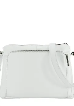 Geanta alba din piele naturala Camelia 124 imagine