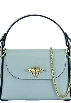 Geanta albastru deschis din piele naturala 1602 122 imagine