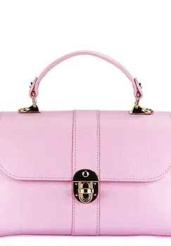 Geanta barbie roz din piele naturala 1724 132 imagine