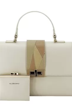 Geanta bej deschis Premium cu portofel CB2400-1 15 imagine