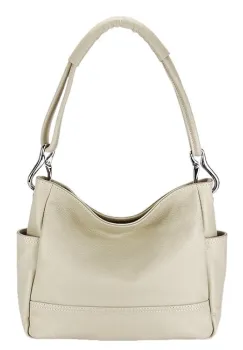 Geanta bej din piele naturala 2047 123 imagine