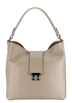 Geanta bej din piele naturala 8963 124 imagine