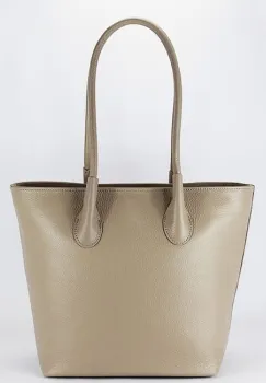 Geanta bej din piele naturala 8966 123 imagine