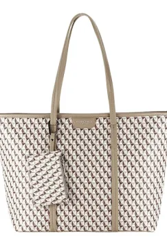 Geanta bej FloraCo Paris de talie mare F8544 11 imagine