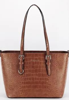 Geanta camel cu print reptila X9530 11 imagine