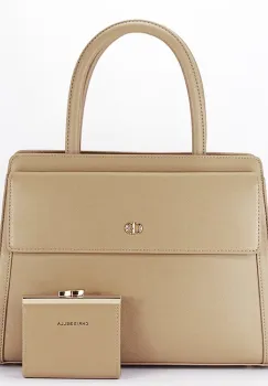 Geanta camel Premium cu portofel CB2427-3 17 imagine