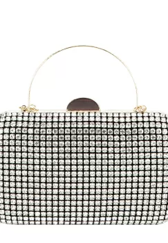 Geanta clutch cu cristale BJH-1609 03 Negru imagine