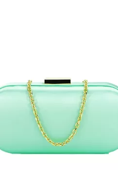 Geanta clutch verde menta DYX3335-4 05 imagine