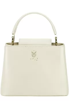 Geanta crem din piele naturala 8950 119 imagine