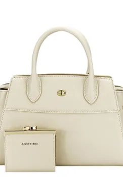 Geanta crem Premium cu portofel CB2427-1 M7 imagine