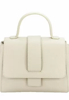 Geanta din piele naturala 1047 123 Crem imagine