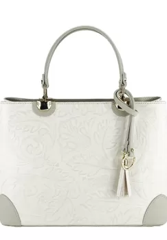 Geanta din piele naturala 8952 124 Crem imagine