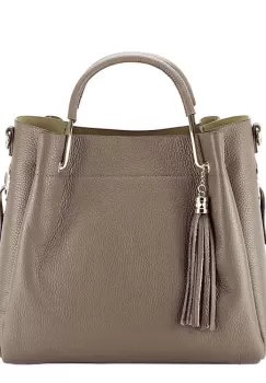 Geanta din piele naturala maro deschis Ariana 122 imagine