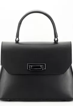 Geanta din piele naturala neagra Alicia 123 imagine